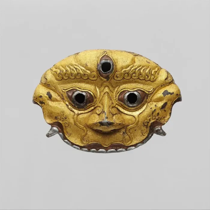 Framed Print : Sword Guard, Tibetan or Chinese, 14th-15th century. Creator: Unknown Framed Print : Sword Guard, Tibetan or Chinese, 14th-15th century. Creator: Unknown