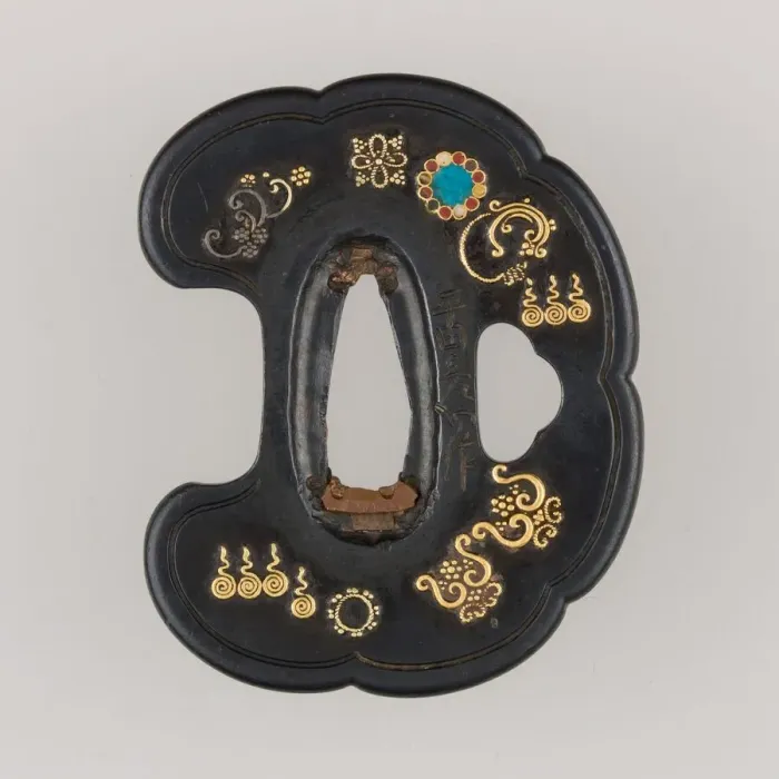 Framed Print : Sword Guard (Tsuba), Japanese, 17th century. Creator: Unknown Framed Print : Sword Guard (Tsuba), Japanese, 17th century. Creator: Unknown