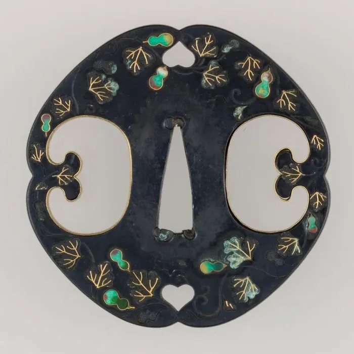 Framed Print : Sword Guard (Tsuba), Japanese, ca. 1615-1868. Creator: Hirata School Framed Print : Sword Guard (Tsuba), Japanese, ca. 1615-1868. Creator: Hirata School