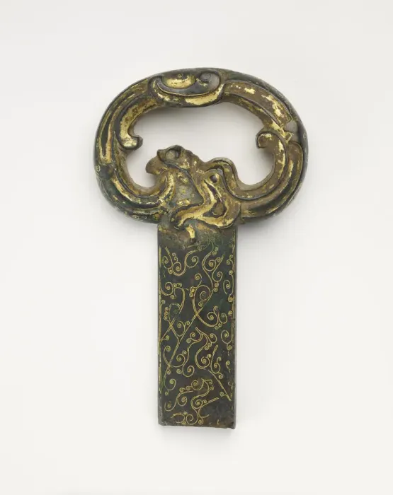 Framed Print : Sword hilt with ring pommel in the form of a dragon, Han dynasty, 206 BCE-220 CE Framed Print : Sword hilt with ring pommel in the form of a dragon, Han dynasty, 206 BCE-220 CE