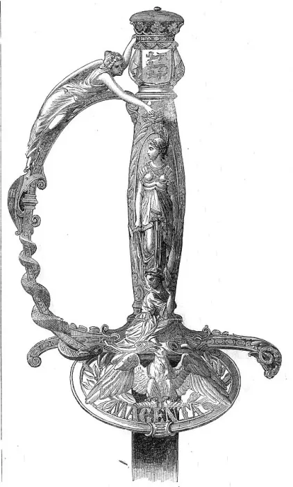Framed Print : Sword of Honour, presented to Marshal M'Mahon, 1860. Creator: Unknown Framed Print : Sword of Honour, presented to Marshal M'Mahon, 1860. Creator: Unknown