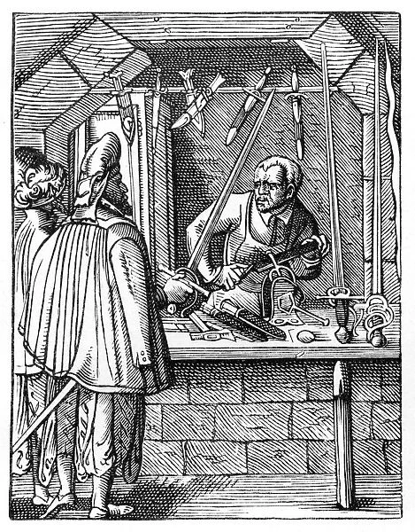 Sword maker, c1559-1591. Artist: Jost Amman