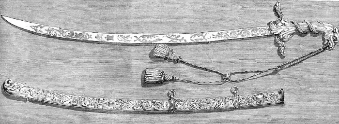 Framed Print : Sword presented to Lord Clyde, G.C.B. on Thursday week, by the Common Council of London, 1860. Creator: Unknown Framed Print : Sword presented to Lord Clyde, G.C.B. on Thursday week, by the Common Council of London, 1860. Creator: Unknown