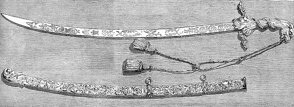 Sword presented to Lord Clyde, G.C.B. on Thursday week, by the Common Council of London, 1860. Creator: Unknown