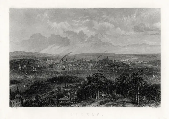 Framed Print : Sydney, Australia, 1883. Artist: G Greatbach Framed Print : Sydney, Australia, 1883. Artist: G Greatbach