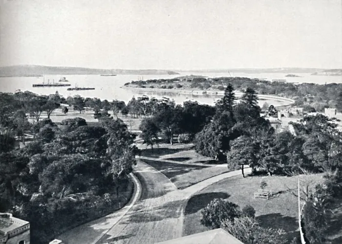Framed Print : Sydney Harbour and Botanical Gardens, c1900. Creator: Unknown Framed Print : Sydney Harbour and Botanical Gardens, c1900. Creator: Unknown