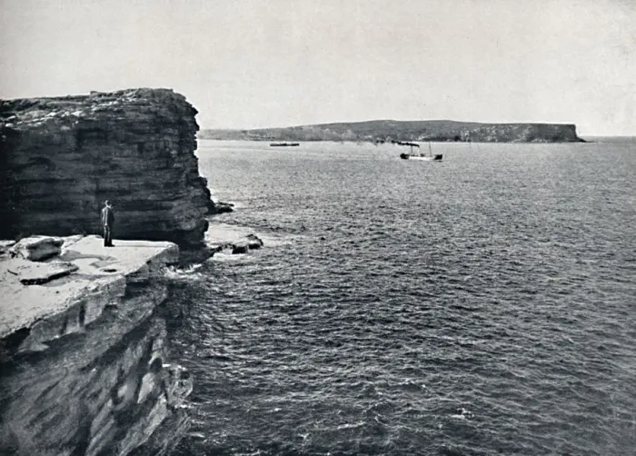 Framed Print : Sydney Heads, at the Gap at Watsons Bay, c1900. Creator: Unknown Framed Print : Sydney Heads, at the Gap at Watsons Bay, c1900. Creator: Unknown