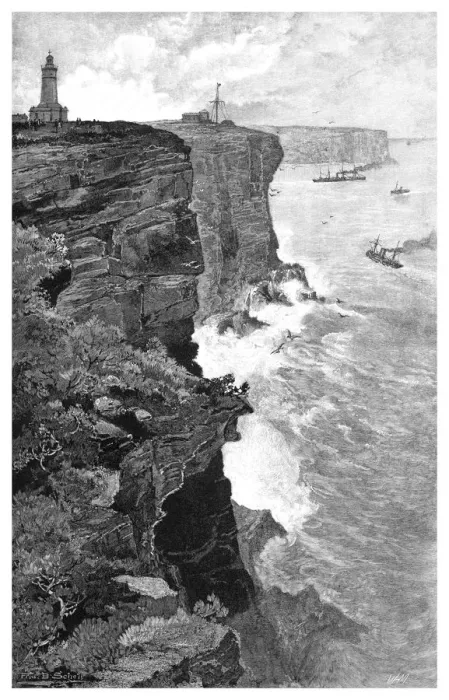 Framed Print : Sydney Heads from the south, New South Wales, Australia, 1886. Artist: Frederic B Schell Framed Print : Sydney Heads from the south, New South Wales, Australia, 1886. Artist: Frederic B Schell