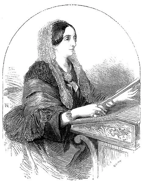 Sydney, Lady Morgan, authoress of 'The Wild Irish Girl', 1856. Creator: Smyth. Sydney, Lady Morgan, authoress of 'The Wild Irish Girl', 1856. Creator: Smyth