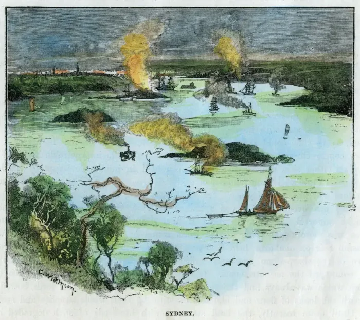Framed Print : Sydney, New South Wales, Australia, c1885. Artist: C Wilkinson