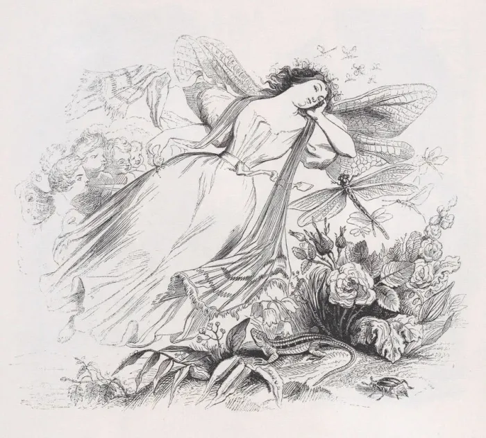 Framed Print : The Sylph from The Complete Works of Beranger, 1836 Framed Print : The Sylph from The Complete Works of Beranger, 1836