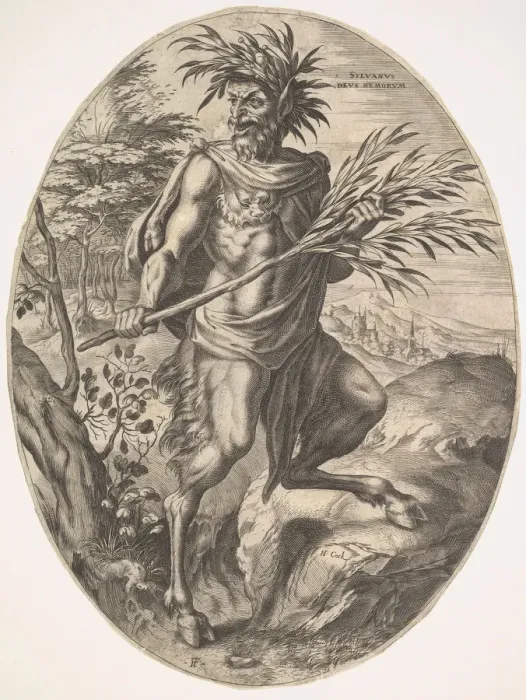 Framed Print : Sylvanus from The Rural Gods, 1565. Creator: Cornelis Cort Framed Print : Sylvanus from The Rural Gods, 1565. Creator: Cornelis Cort