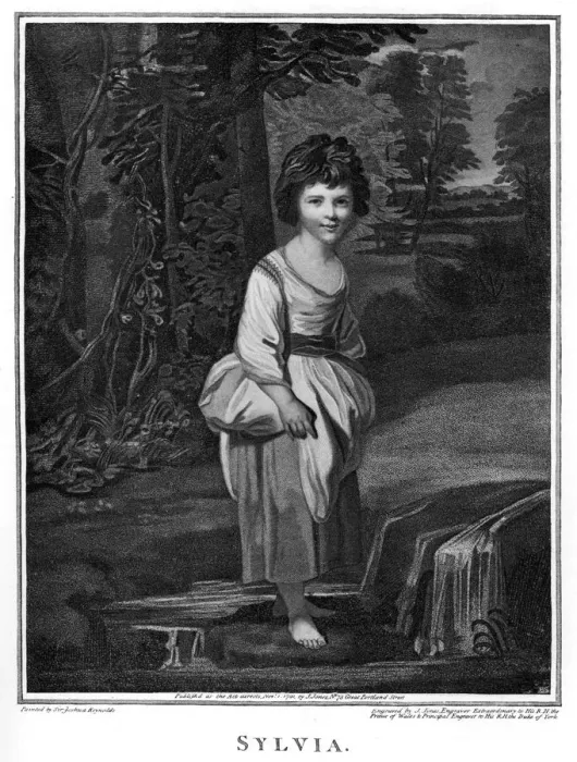 Framed Print : Sylvia, late 18th century (1905). Artist: J Jones Framed Print : Sylvia, late 18th century (1905). Artist: J Jones