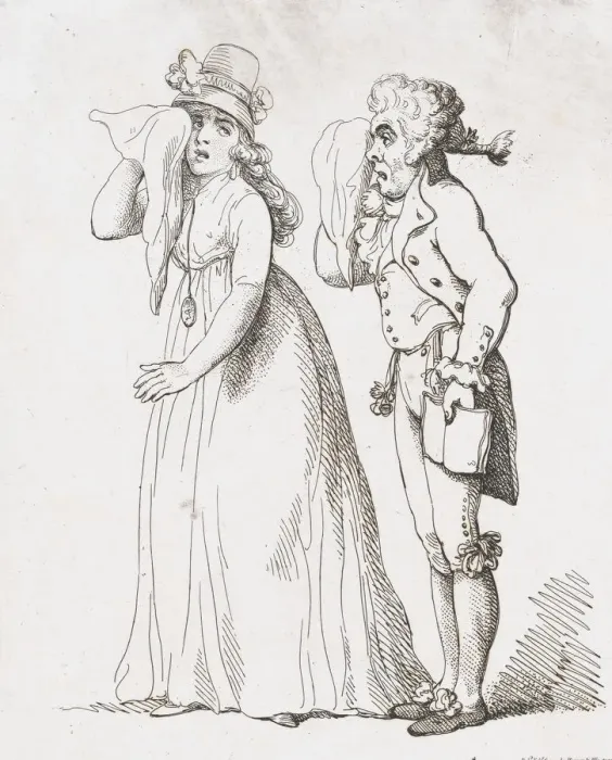 Framed Print : Sympathetic Lovers, February 6, 1797. February 6, 1797. Creator: Thomas Rowlandson Framed Print : Sympathetic Lovers, February 6, 1797. February 6, 1797. Creator: Thomas Rowlandson