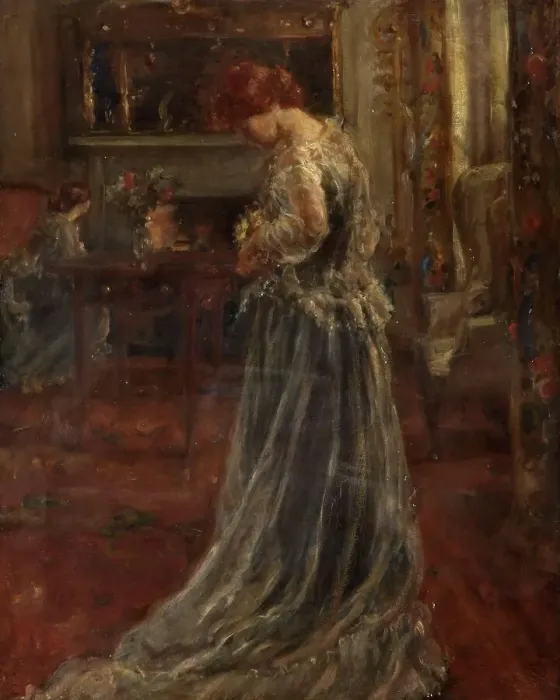 Framed Print : A Symphony in Bronze and Silver, 1900-1914. Creator: Ethel Walker Framed Print : A Symphony in Bronze and Silver, 1900-1914. Creator: Ethel Walker