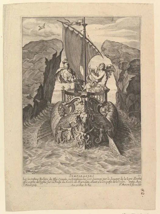 Framed Print : Symplegades, 17th century. Creator: Cornelis Bloemaert Framed Print : Symplegades, 17th century. Creator: Cornelis Bloemaert