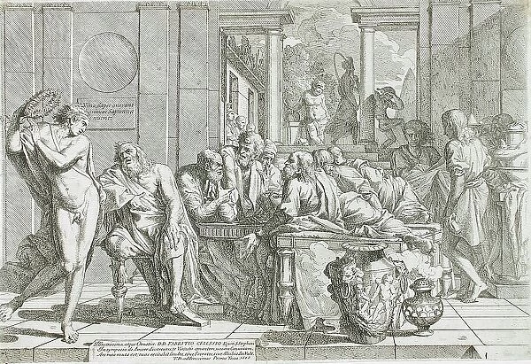 The Symposium of Plato, 1648. Creator: Pietro Testa