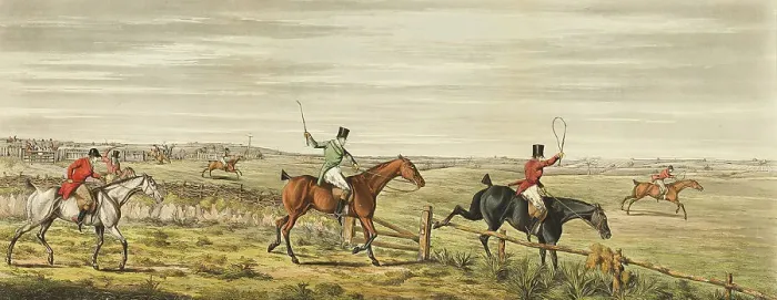 Framed Print : Symptoms of a Skurry, plate three from The Leicestershire Hunt, published 1825. Creator: John Dean Paul Framed Print : Symptoms of a Skurry, plate three from The Leicestershire Hunt, published 1825. Creator: John Dean Paul