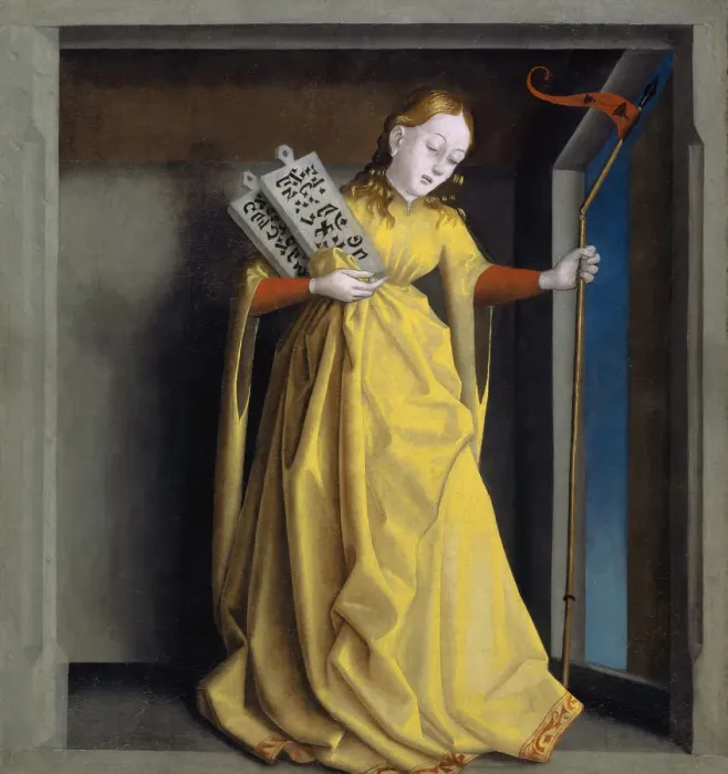 Framed Print : The Synagogue. From the Mirror of Salvation altarpiece, ca 1435 Framed Print : The Synagogue. From the Mirror of Salvation altarpiece, ca 1435