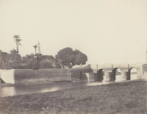 Syout, Pont Sur le Grand Canal, 1851-52, printed 1853-54. Creator: Felix Teynard