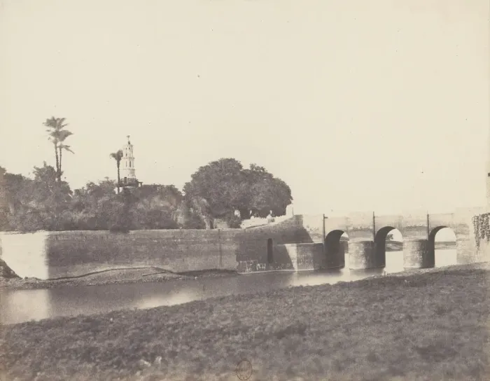 Framed Print : Syout, Pont Sur le Grand Canal, 1851-52, printed 1853-54. Creator: Felix Teynard Framed Print : Syout, Pont Sur le Grand Canal, 1851-52, printed 1853-54. Creator: Felix Teynard