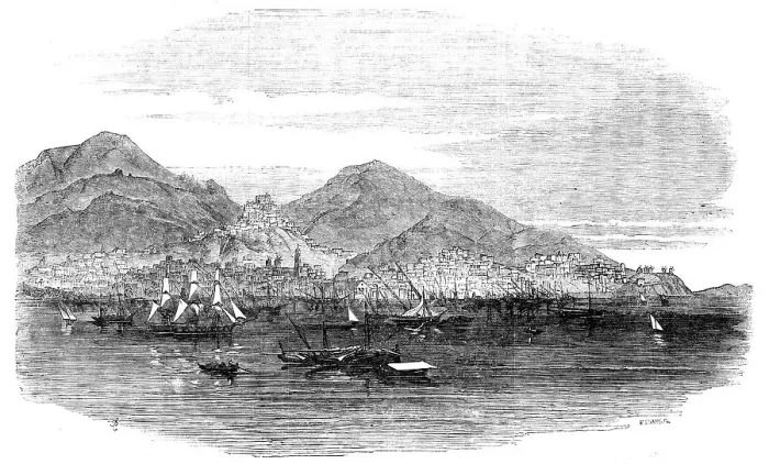 Framed Print : Syra, in the Archipelago, 1856. Creator: Unknown Framed Print : Syra, in the Archipelago, 1856. Creator: Unknown