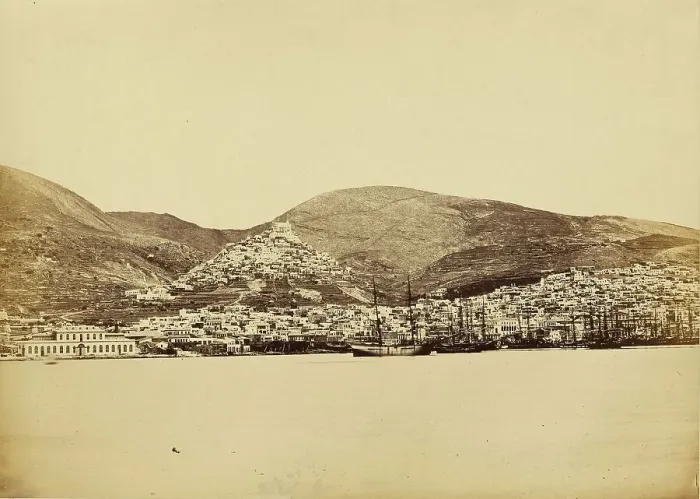 Framed Print : Syra, Greece, about 1865. Creator: Konstantinos Dimitriou Framed Print : Syra, Greece, about 1865. Creator: Konstantinos Dimitriou