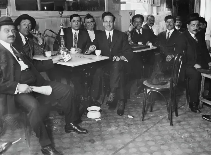 Framed Print : Syrian restaurant, between c1910 and c1915. Creator: Bain News Service Framed Print : Syrian restaurant, between c1910 and c1915. Creator: Bain News Service