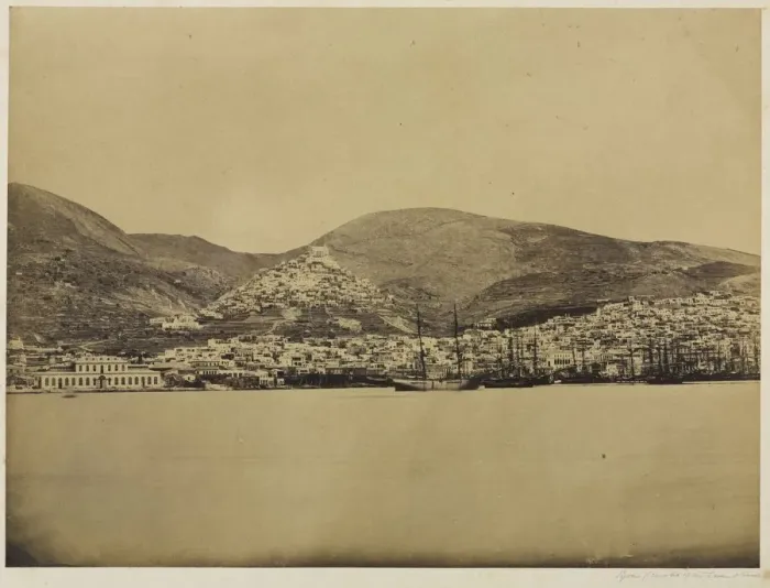 Framed Print : Syros, Center of the Levant Trade, c. 1850s. Creator: Unidentified Photographer Framed Print : Syros, Center of the Levant Trade, c. 1850s. Creator: Unidentified Photographer