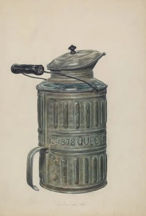 Framed Print : Syrup Container, 1938. Creator: Clarence Secor Framed Print : Syrup Container, 1938. Creator: Clarence Secor