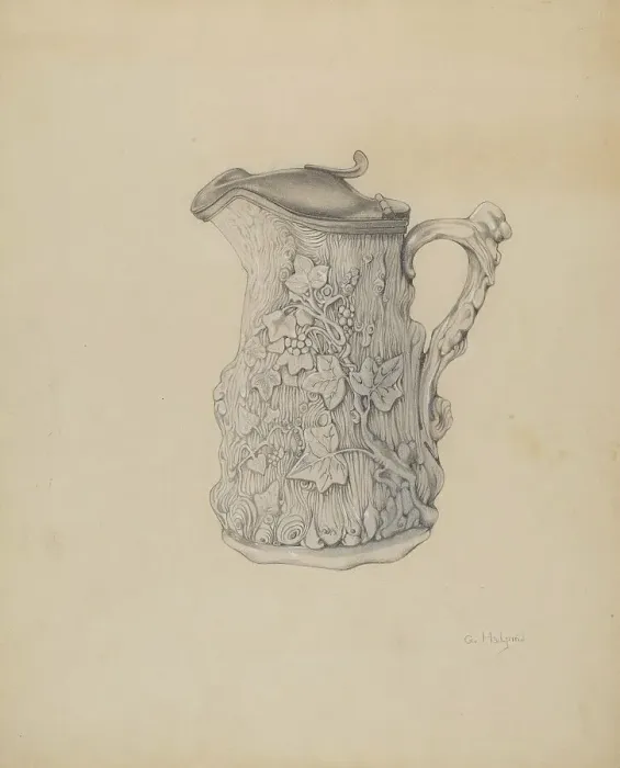 Framed Print : Syrup Pitcher, c. 1937. Creator: Grace Halpin Framed Print : Syrup Pitcher, c. 1937. Creator: Grace Halpin