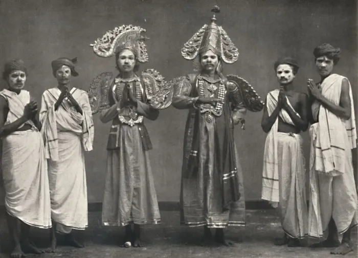 Framed Print : Szene aus Shakuntalavilasa, dem Spiel von Shakuntala, 1926 Framed Print : Szene aus Shakuntalavilasa, dem Spiel von Shakuntala, 1926