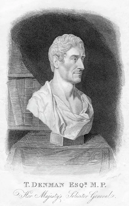 Framed Print : T Denman, her majestys Solicitor General, 1820. Artist: Robert Cooper Framed Print : T Denman, her majestys Solicitor General, 1820. Artist: Robert Cooper