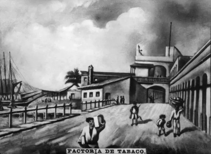 Framed Print : Tabacco Factory, (17th century), 1920s Framed Print : Tabacco Factory, (17th century), 1920s