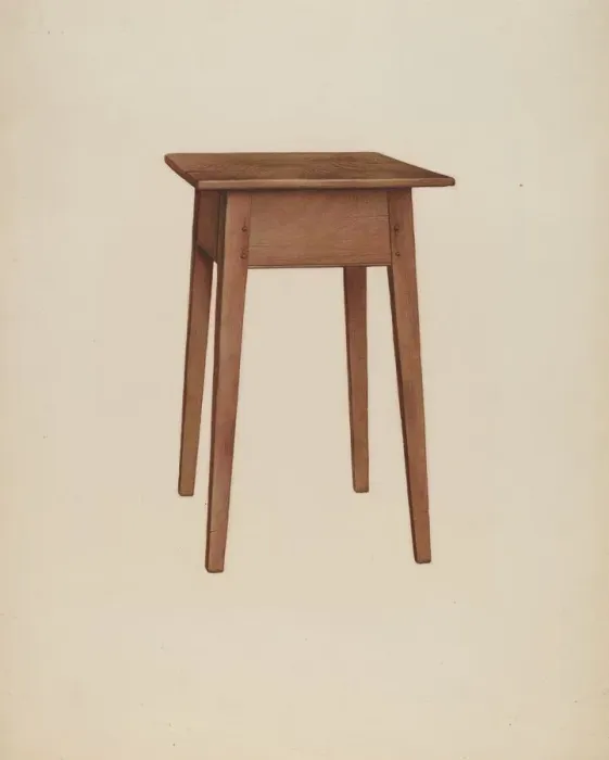 Framed Print : Tabarette, (Taboret) c. 1942. Creator: Ralph Morton Framed Print : Tabarette, (Taboret) c. 1942. Creator: Ralph Morton