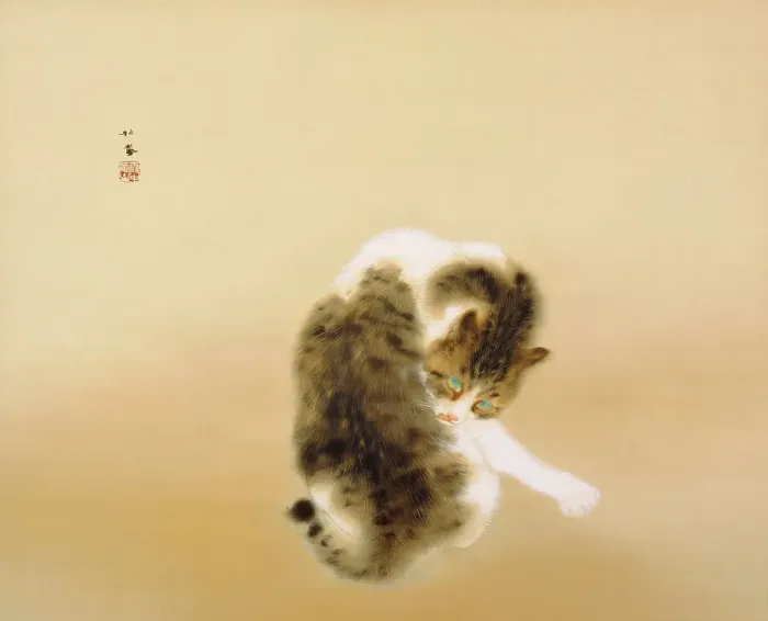 Framed Print : Tabby Cat, 1924. Creator: Seiho; Takeuchi (1864-1942) Framed Print : Tabby Cat, 1924. Creator: Seiho; Takeuchi (1864-1942)