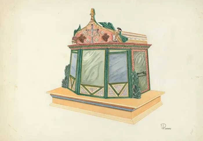 Framed Print : Tabernacle, 1935 / 1942. Creator: Josephine C. Romano Framed Print : Tabernacle, 1935 / 1942. Creator: Josephine C. Romano