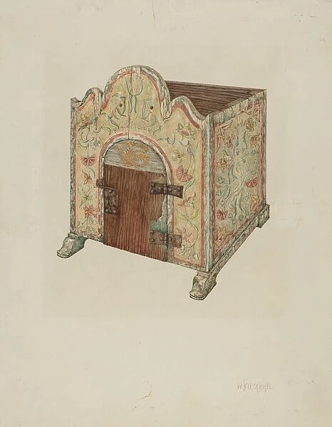 Tabernacle (Ecclesiastical Furniture), 1939. Creator: William Kieckhofel