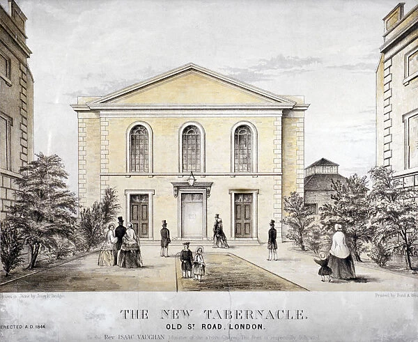 The Tabernacle, Old Street, Finsbury, London, c1850. Artist: Ford and West