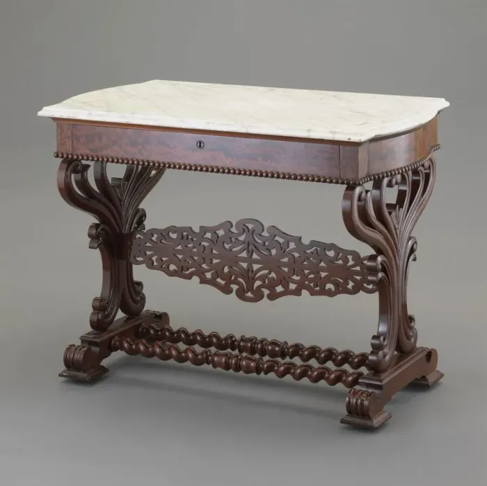 Framed Print : Table, 1836 / 46. Creator: John and Joseph W. Meeks Company Framed Print : Table, 1836 / 46. Creator: John and Joseph W. Meeks Company