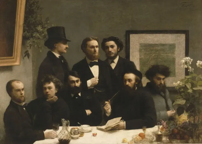 Framed Print : By the Table, 1872. Artist: Fantin-Latour, Henri (1836-1904) Framed Print : By the Table, 1872. Artist: Fantin-Latour, Henri (1836-1904)