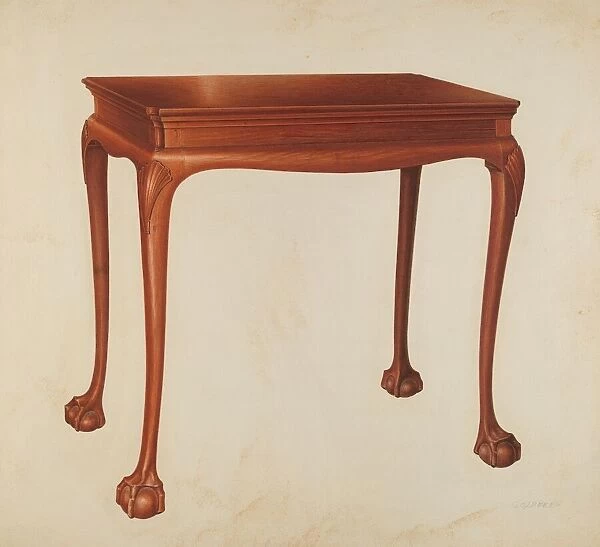 Table, 1941. Creator: Isadore Goldberg