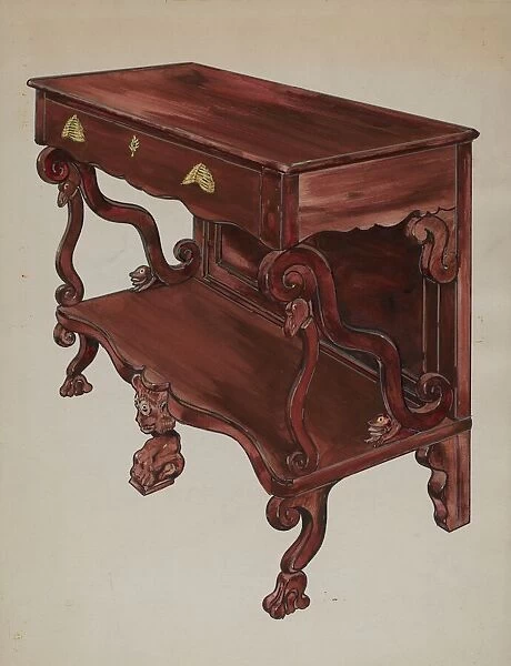 Table, c. 1936. Creator: Sebastian Simonet