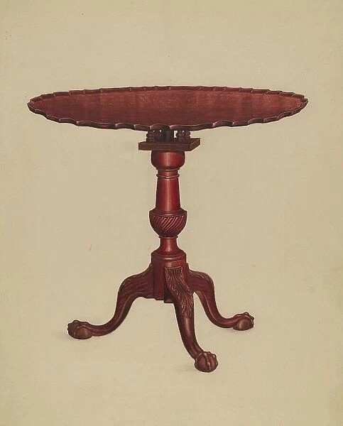 Table, c. 1937. Creator: Frank Wenger