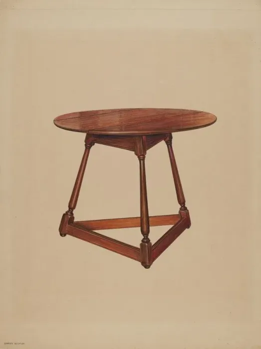 Framed Print : Table, c. 1937. Creator: Harry Eisman Framed Print : Table, c. 1937. Creator: Harry Eisman