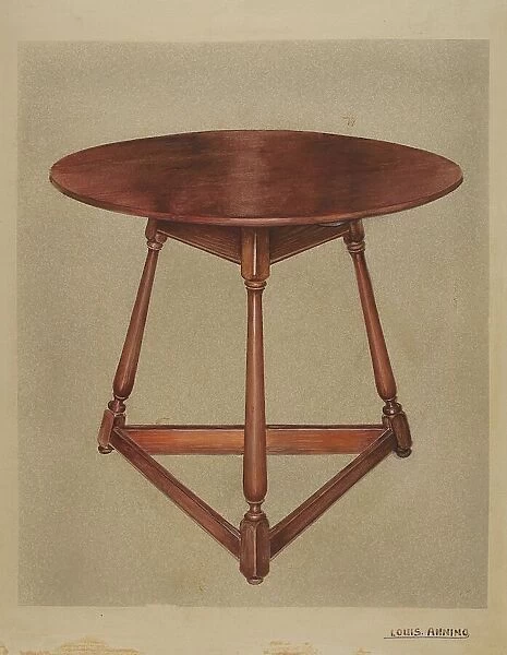 Table, c. 1937. Creator: Louis Annino