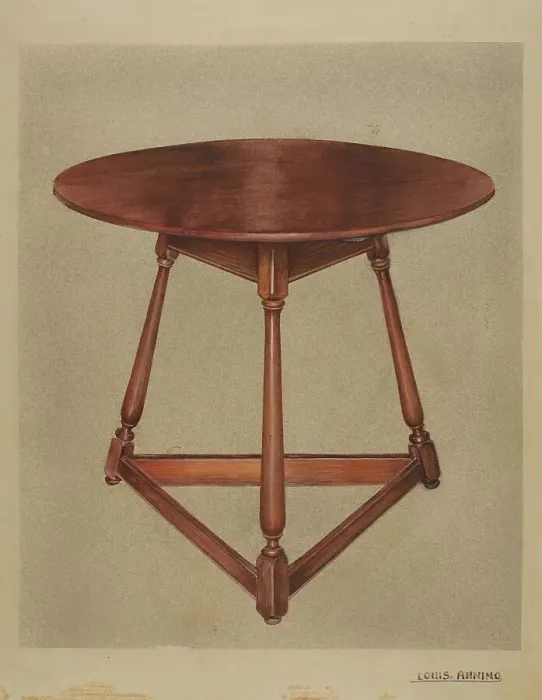Framed Print : Table, c. 1937. Creator: Louis Annino Framed Print : Table, c. 1937. Creator: Louis Annino