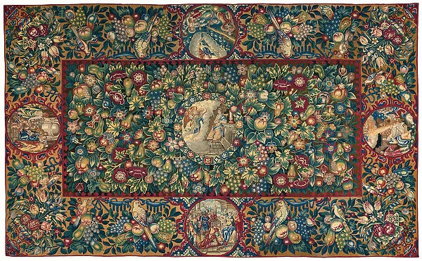 Table Carpet (Depicting Scenes from the Life of Christ), Netherlands, 1600  /  50