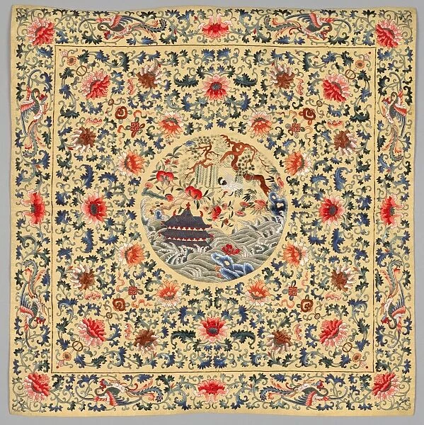 Table Cover, late 1800s. Creator: Unknown
