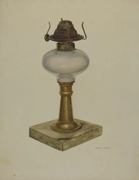 Framed Print : Table Lamp, c. 1942. Creator: Irving L. Biehn Framed Print : Table Lamp, c. 1942. Creator: Irving L. Biehn